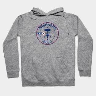 Arkansas Disc Golf State Flag Hoodie